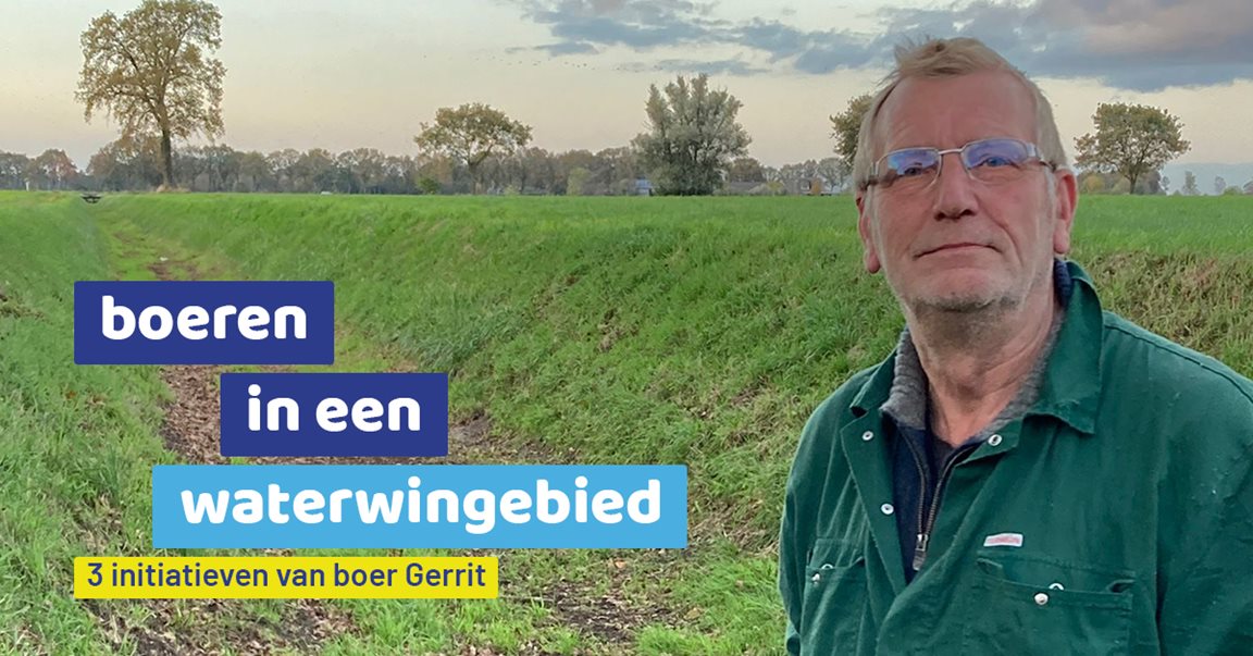 Boeren in een waterwingebied.